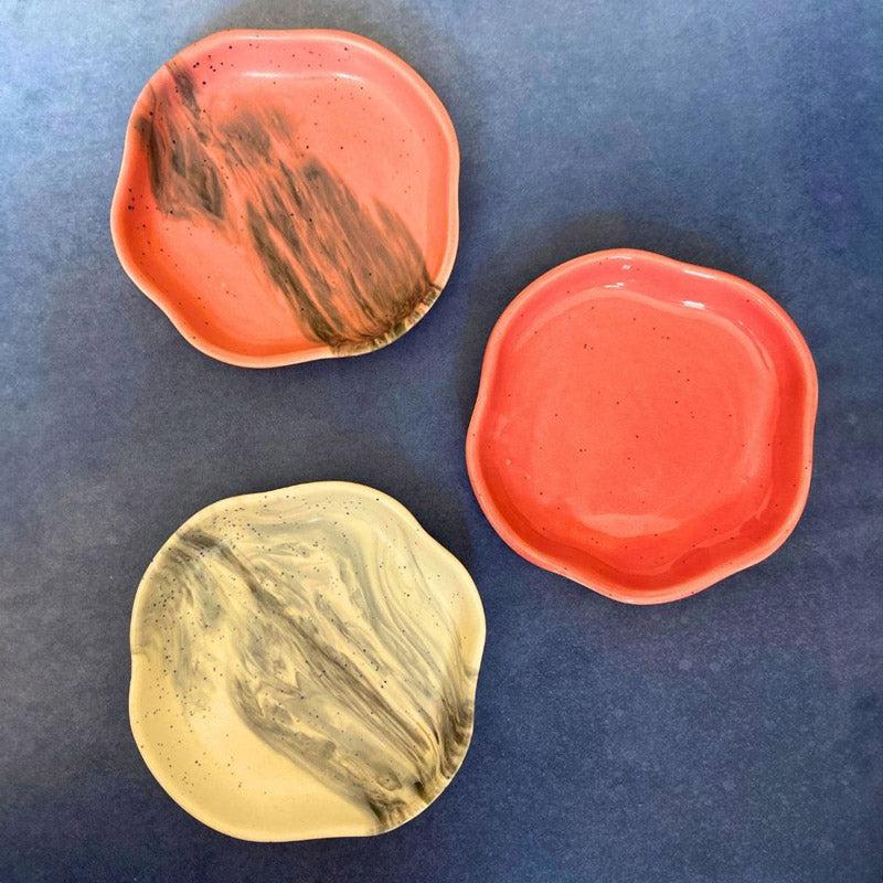 Buy Vadronia Ceramic Platter - Set of Three Platter from Vaaree