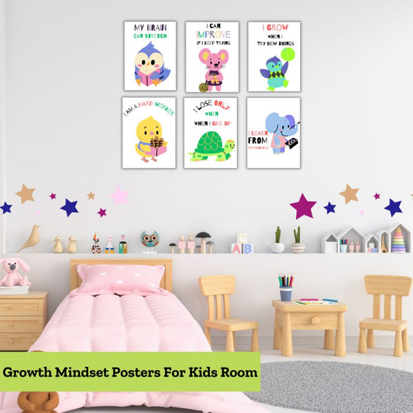 Buy Cute Animal Affirmations Wall Poster - Set of Six Wall Poster from Vaaree