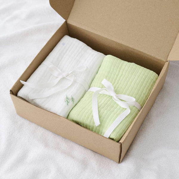 Buy Little Maive Baby Bath Towel (Green) - Set Of Two Bath Towels from Vaaree