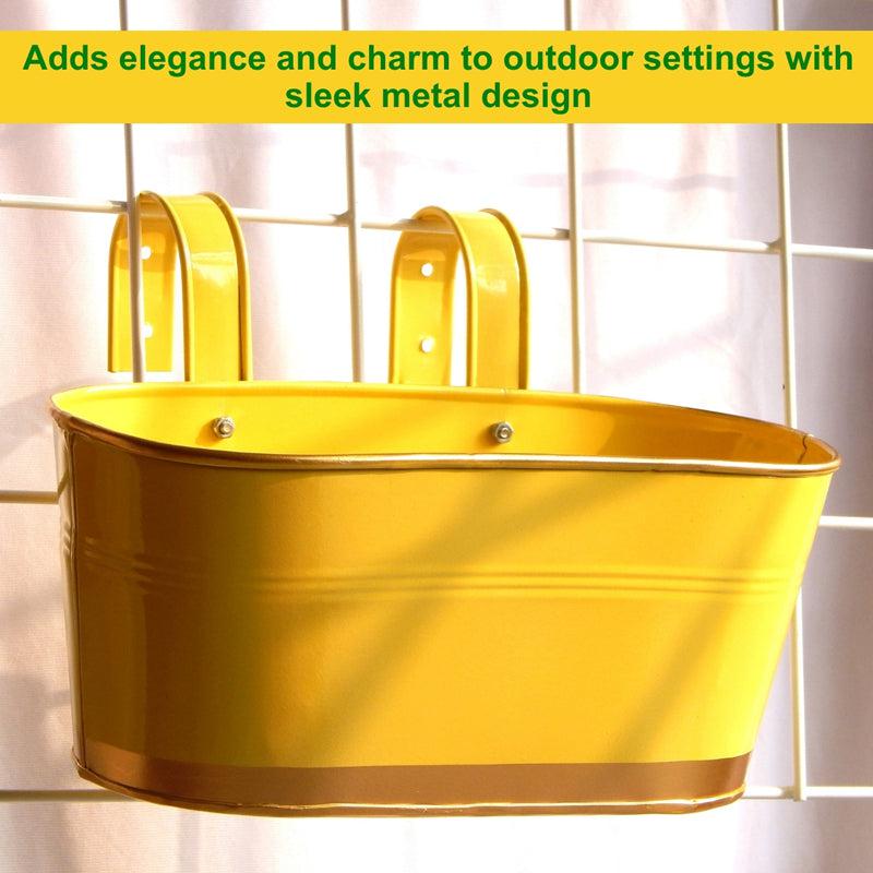 Buy Norva Hanging Planter (Yellow) - Set Of Three Pots & Planters from Vaaree