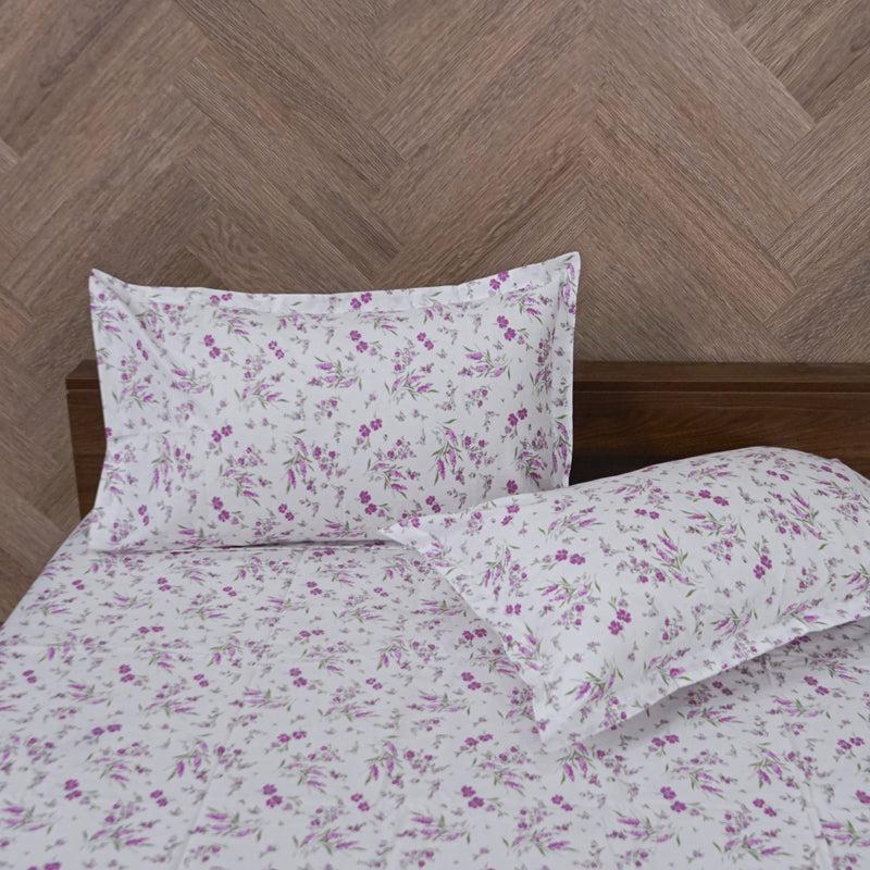 Buy Peila Floral Bedsheet - Lavender Bedsheets from Vaaree