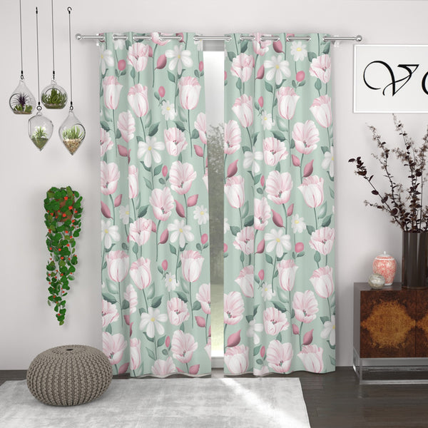 Casey Printed Curtain - Set Of Two