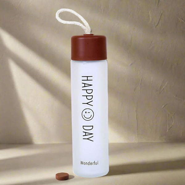 Buy Happy Day Water Bottle (340 ML) - Maroon Bottle from Vaaree