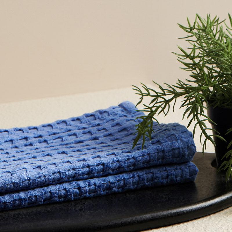 Buy Blue Tides Towel Set - Four Piece Set Towel Sets from Vaaree