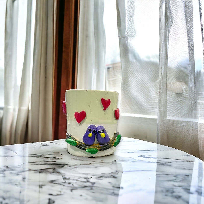 Mug & Tea Cup - Romance Perch Ceramic Mug - 330 ML