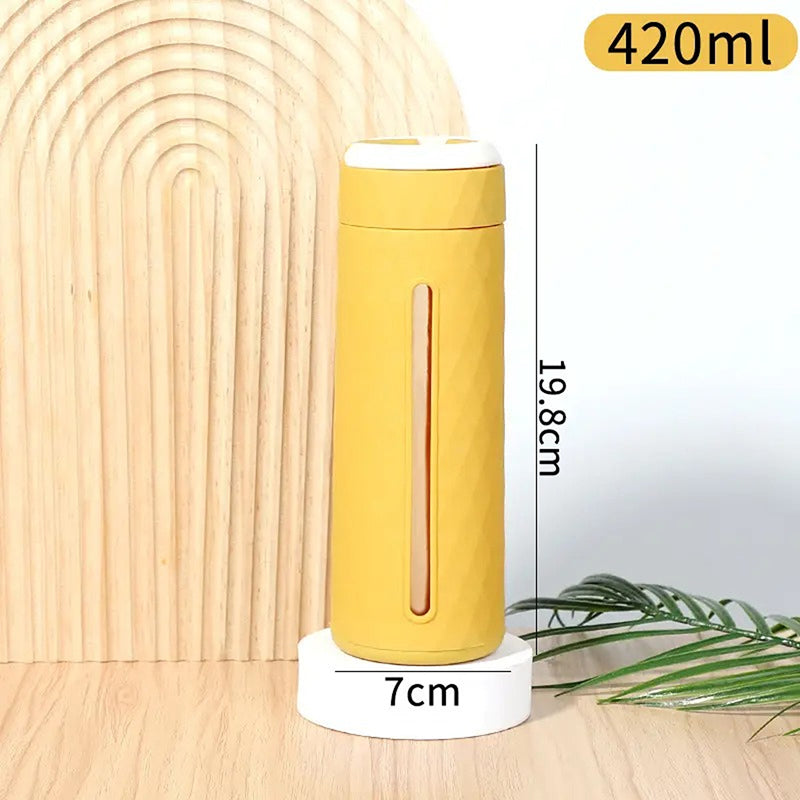 Bottle - Glimmer Sip Water Bottle (420 ML) - Yellow