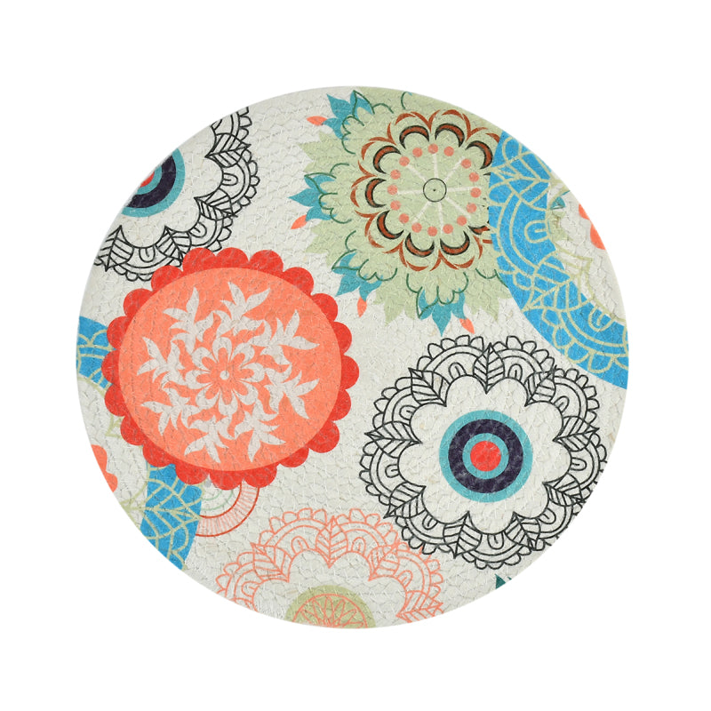 Table Mat - Akshi Round Placemat - Set Of Six