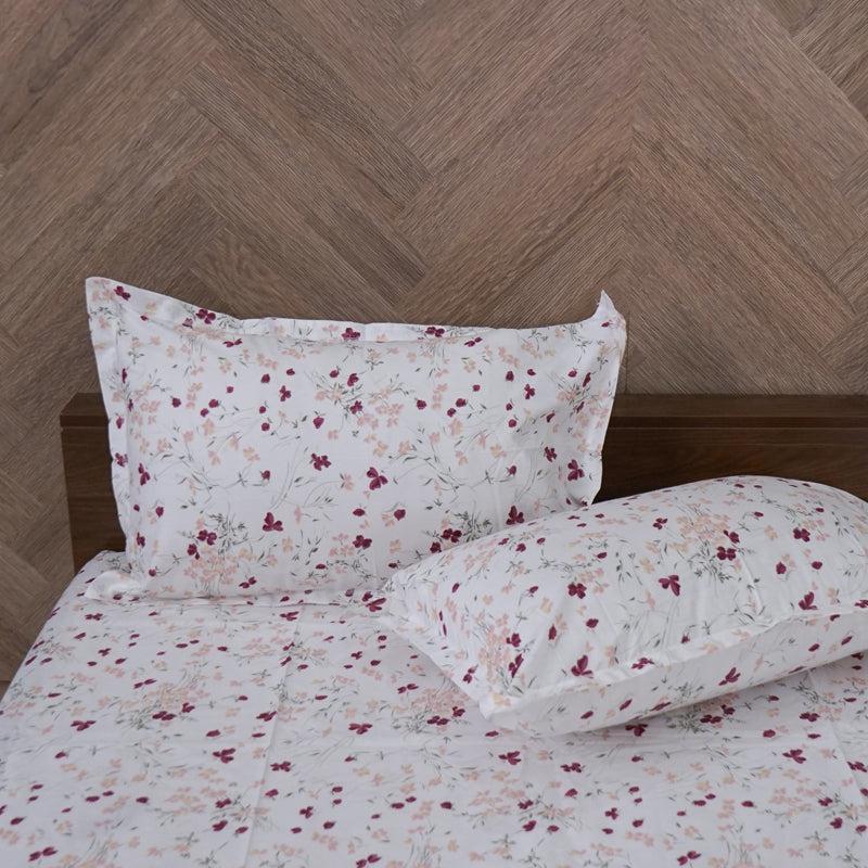 Buy Vishva Floral Bedsheet - Pink Bedsheets from Vaaree