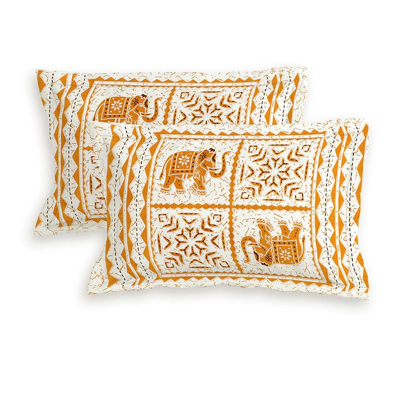 Buy Jaipur Jumbo Bedsheet - Yellow Bedsheets from Vaaree