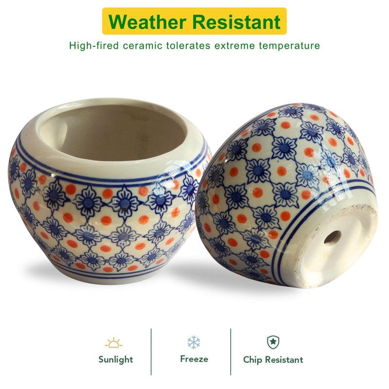 Buy Ardra Ethnic Planter - Blue Pots & Planters from Vaaree