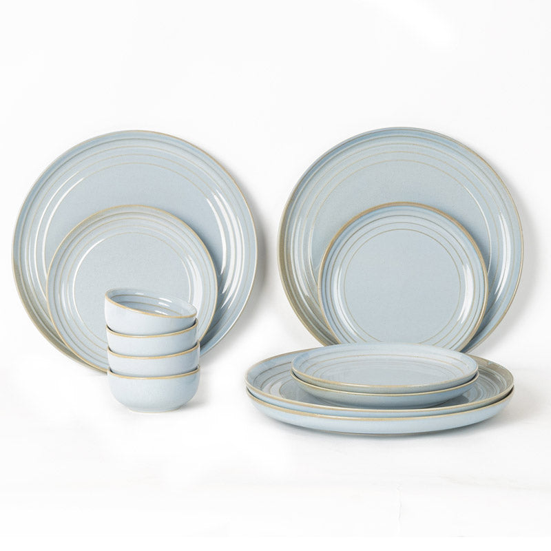 Buy Estia Dinner Set (Artic Blue) - Twelve Piece Set Dinner Set from Vaaree