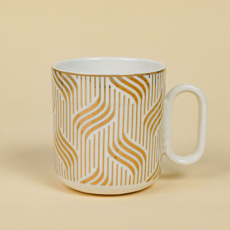 Buy Gilia White Gold Mug - 180 ML Mug from Vaaree