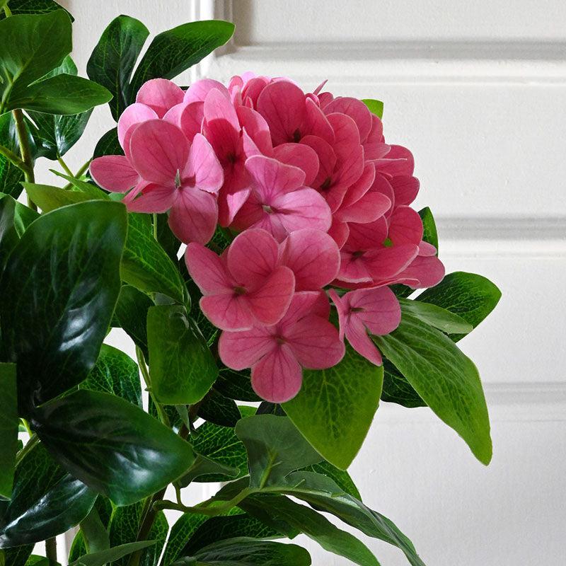 Buy Faux Everlasting Hydrangea Plant With Pot (Pale Pink) - 2.5 Feet Artificial Plants from Vaaree