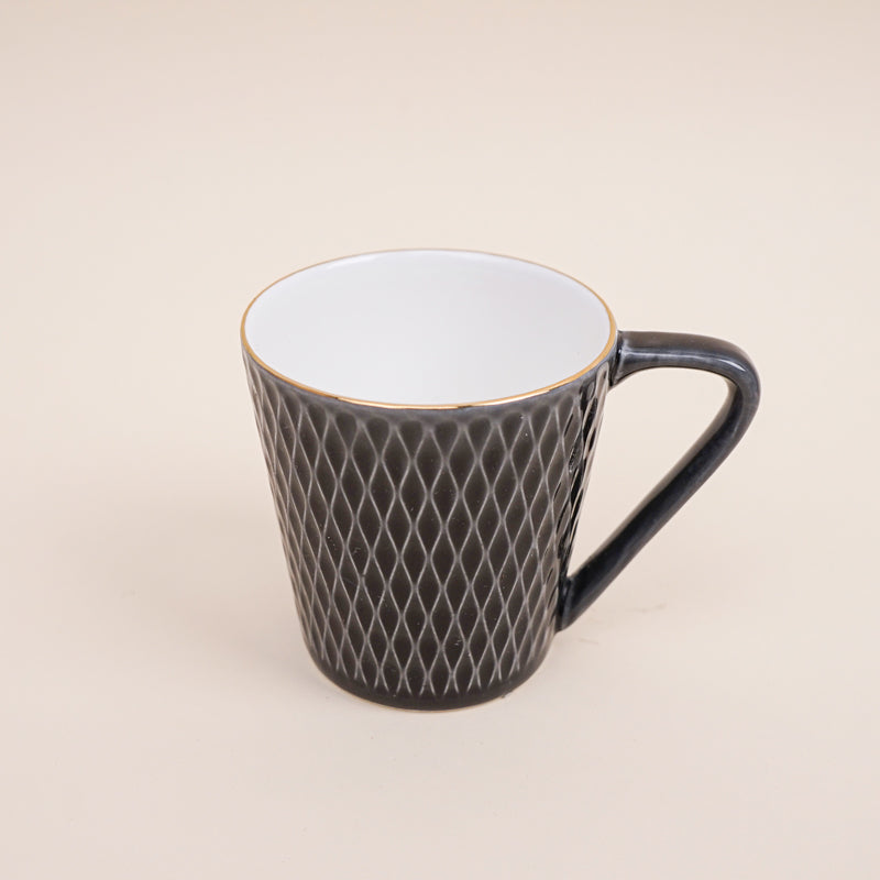 Buy Bruna Black Cup (180 ML) - Set Of Six Mug from Vaaree