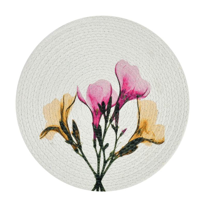 Buy Phiox Round Placemat - Set Of Six Table Mat from Vaaree