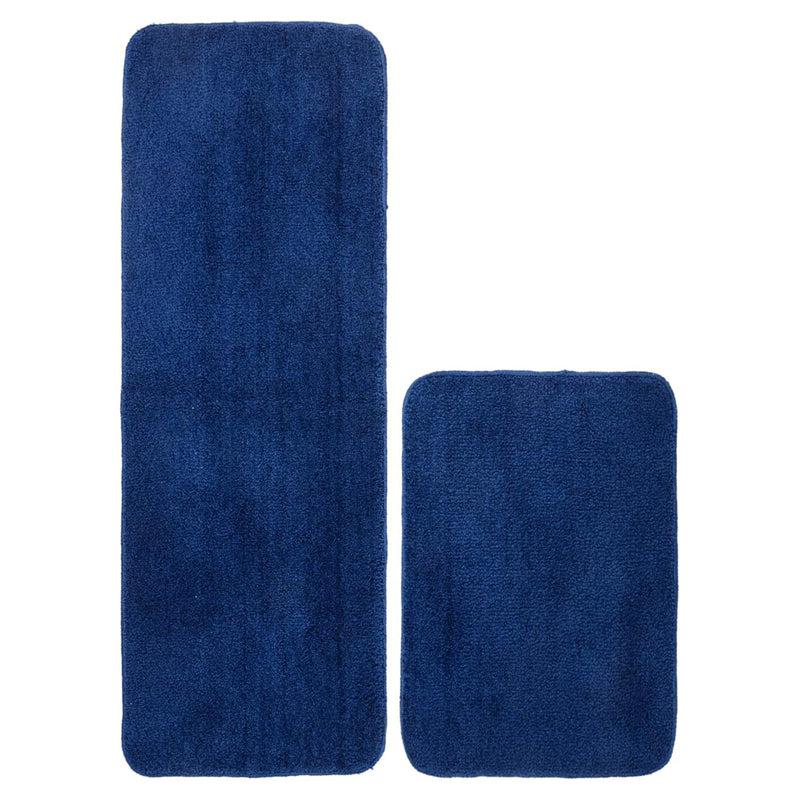 Buy Relma Anti Skid Runner Rug (Dark Blue) - Set Of Two Runner Rug from Vaaree