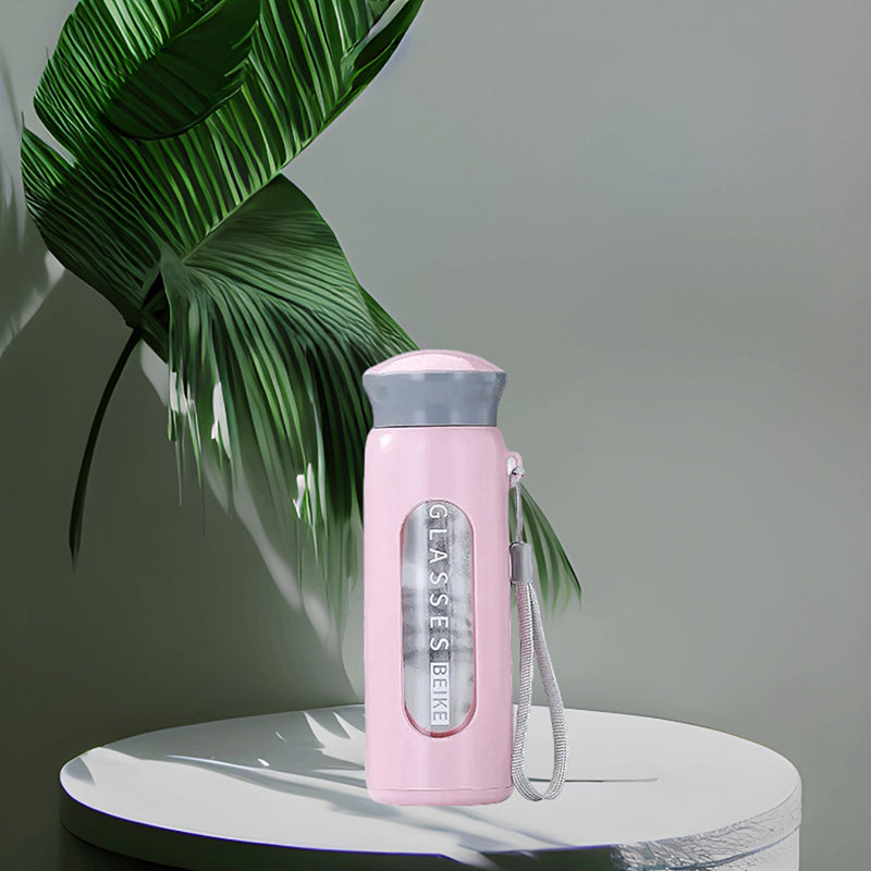 Buy H20 Serve Water Bottle (400 ML) - Pink Bottle from Vaaree