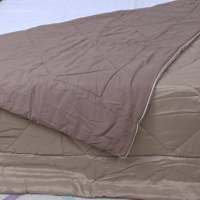 Buy Adova Reversible Microfiber Comforter (Brown) - 120 GSM Comforters & AC Quilts from Vaaree