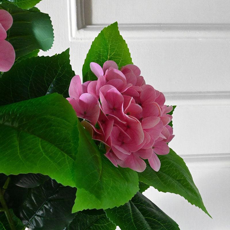 Buy Faux Everlasting Hydrangea Plant With Pot (Light Pink) - 2.5 Feet Artificial Plants from Vaaree