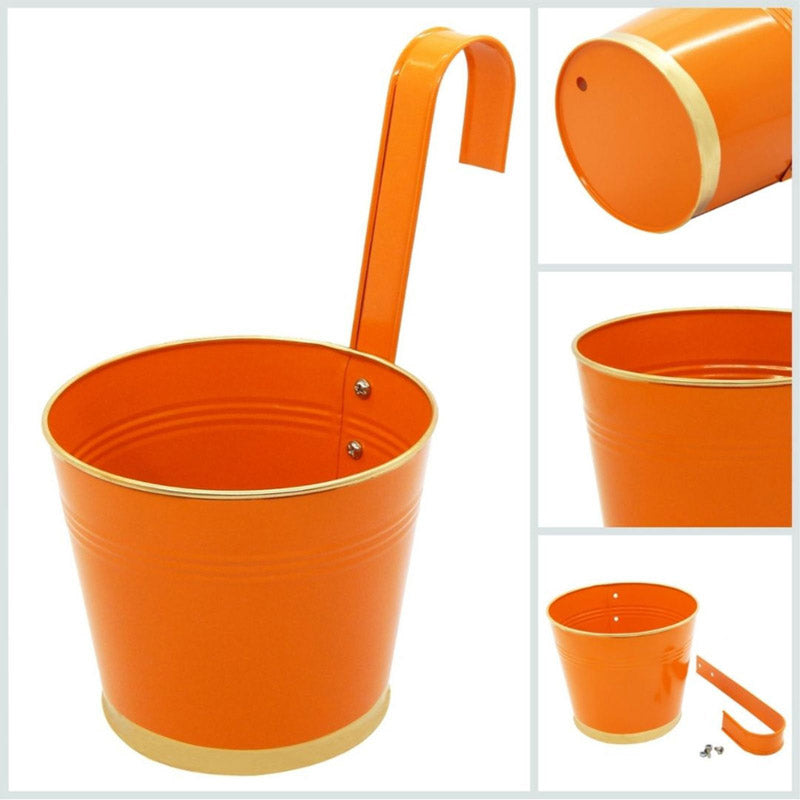 Buy Lush Glow Planter (Orange) - Set Of Three Pots & Planters from Vaaree