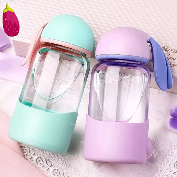 Buy Bunny Play Kids 330 ML Water Bottle (Pastel Green & Purple) - Set Of Two Bottle from Vaaree