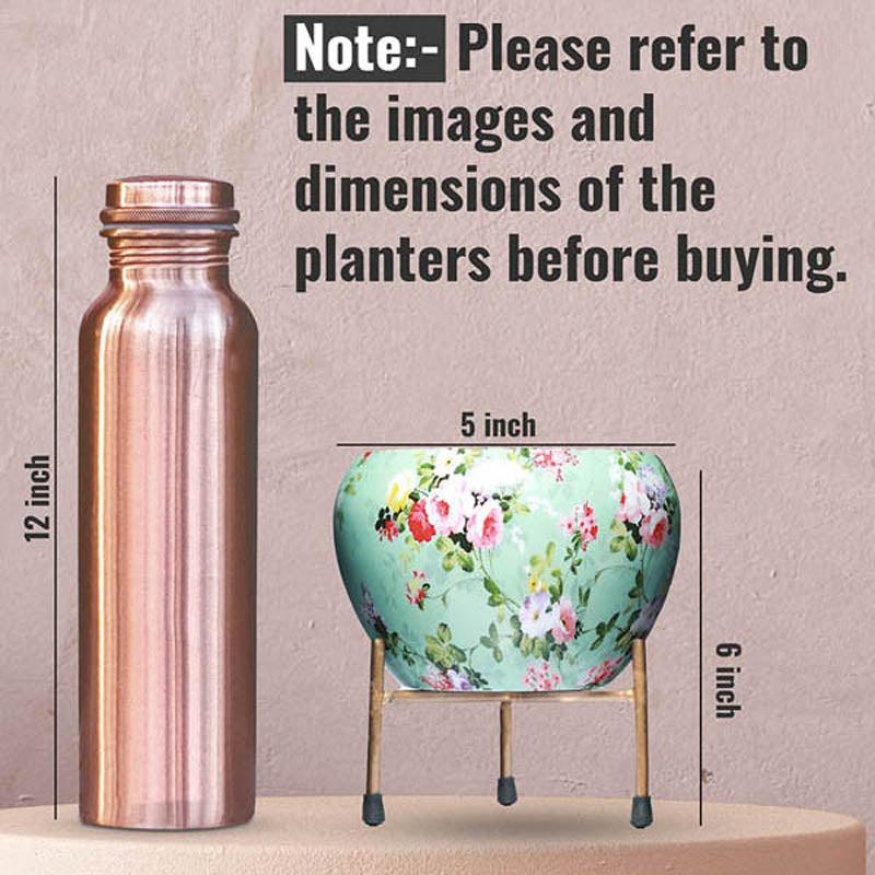 Buy Aglo Bloom Handcrafted Planter With Stand - Four Piece Set Pots & Planters from Vaaree