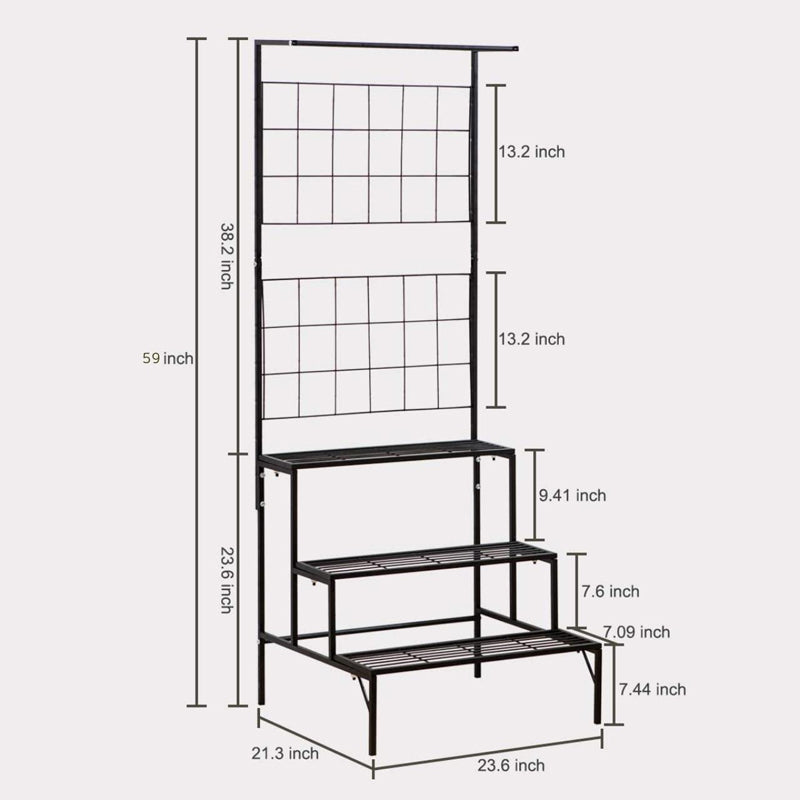 Buy Vetro Planter Stand - Black Planter Stand from Vaaree