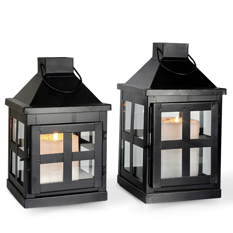 Buy Dukio Lantern Tealight Candle Holder (Black) - Set Of Two Tea Light Candle Holders from Vaaree