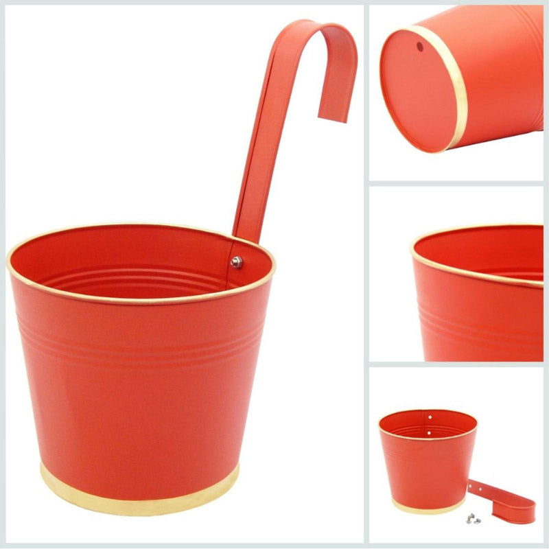 Buy Lush Glow Planter (Red) - Set Of Three Pots & Planters from Vaaree