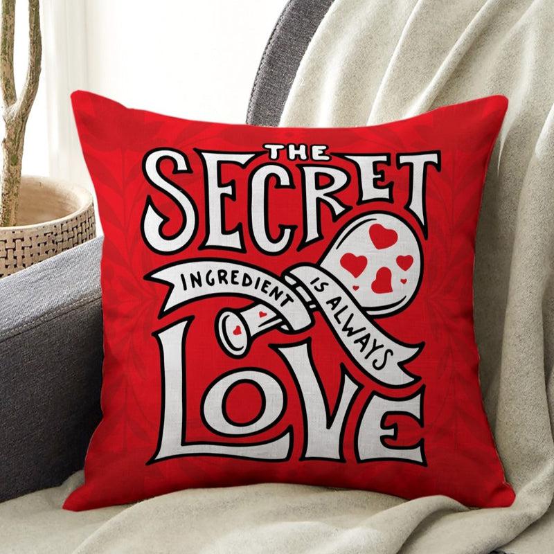 Buy The Secret Ingredient Red Cushion Cover & Mug (300 ML) - Two Piece Set Gift Box from Vaaree