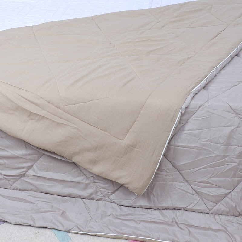 Buy Adova Reversible Microfiber Comforter (Beige) - 120 GSM Comforters & AC Quilts from Vaaree