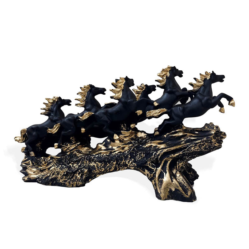 Buy Stallion Amaze Showpiece - Black Showpieces from Vaaree