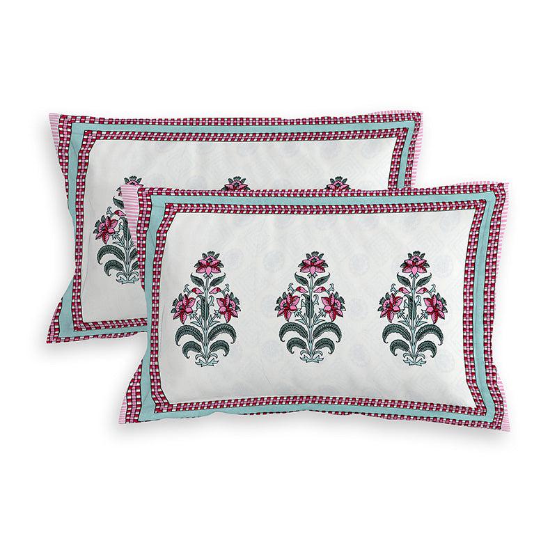 Buy Bloomy Ethnic Bedsheet - Pink Bedsheets from Vaaree