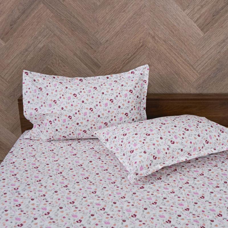 Buy Avani Floral Bedsheet - Pink Bedsheets from Vaaree