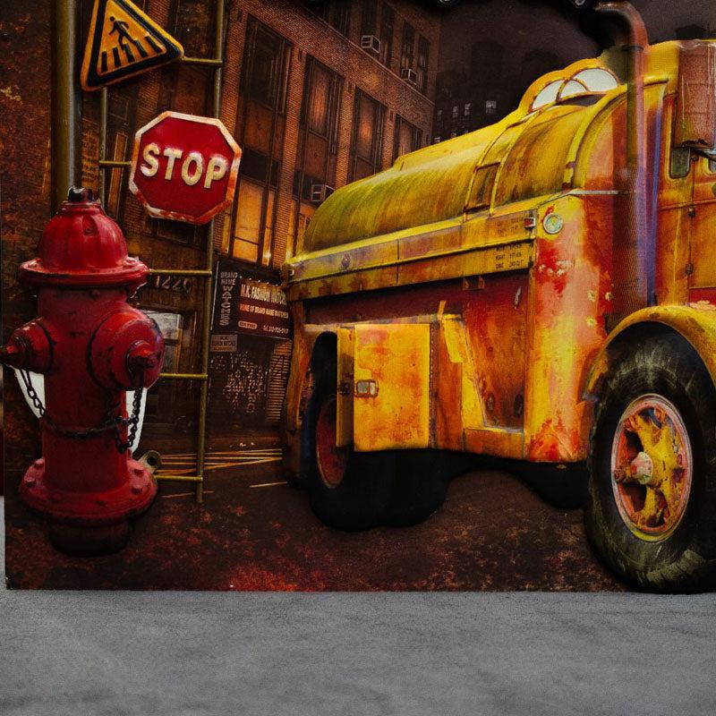 Buy Retro Gas Truck Wall Accent Wall Accents from Vaaree