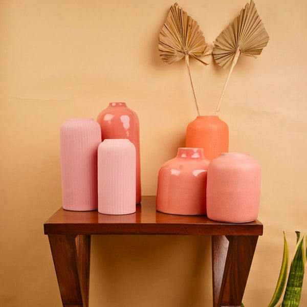 Buy Letra Ceramic Vase - Six Piece Set Vase from Vaaree