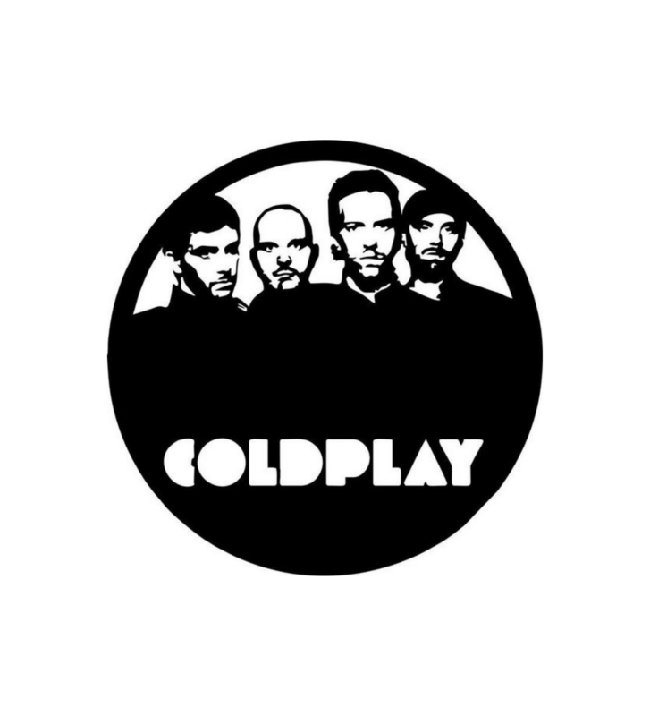 Wall Accents - Coldplay Black Wall Art