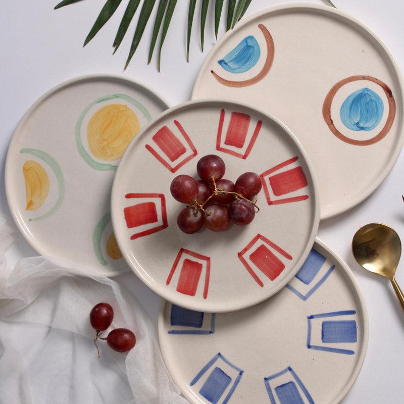 Buy Ring & Brick Platter - Set Of Four Platter from Vaaree