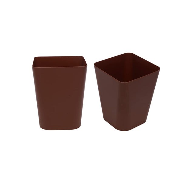 Neil Dust Bin (Brown) - Set Of Two