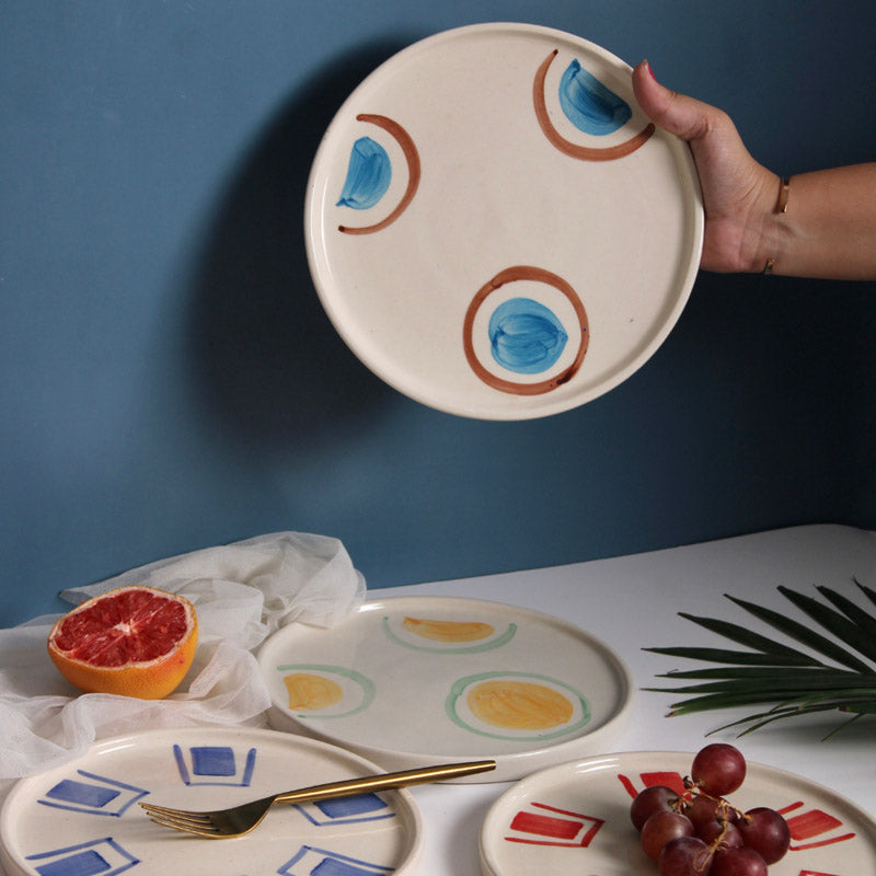 Buy Ring & Brick Platter - Set Of Four Platter from Vaaree