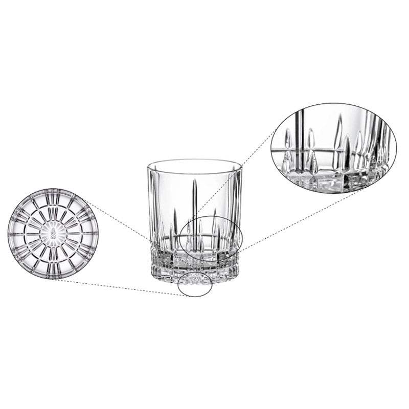 Buy Spiegelau Double Old Fashioned Glass (370 ML) - Set Of Four Scotch & Whiskey Glasses from Vaaree