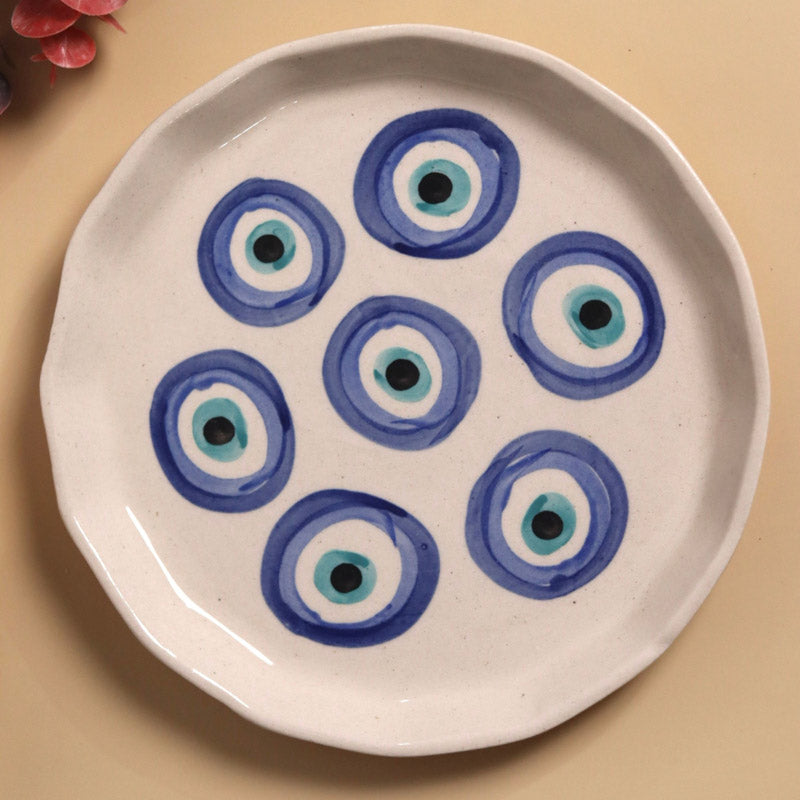 Buy Evil Eye Muse Cup & Snack Plate - Two Piece Set Tea Cup & Saucer from Vaaree