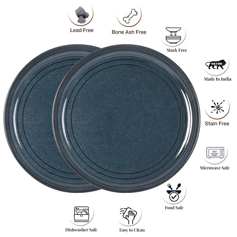 Buy Estia Dinner Plate (Saphire Blue) - Set Of Four Dinner Plate from Vaaree