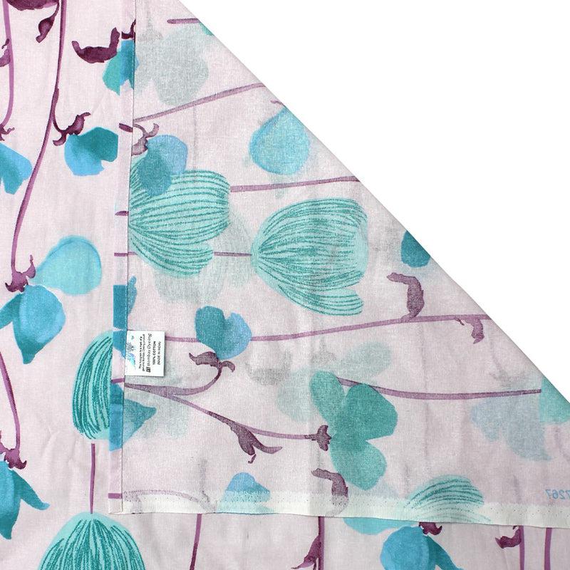 Buy Prisha Floral Bedsheet - Pink & Blue Bedsheets from Vaaree