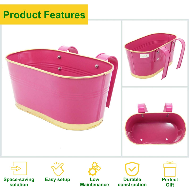 Buy Norva Hanging Planter (Pink) - Set Of Three Pots & Planters from Vaaree