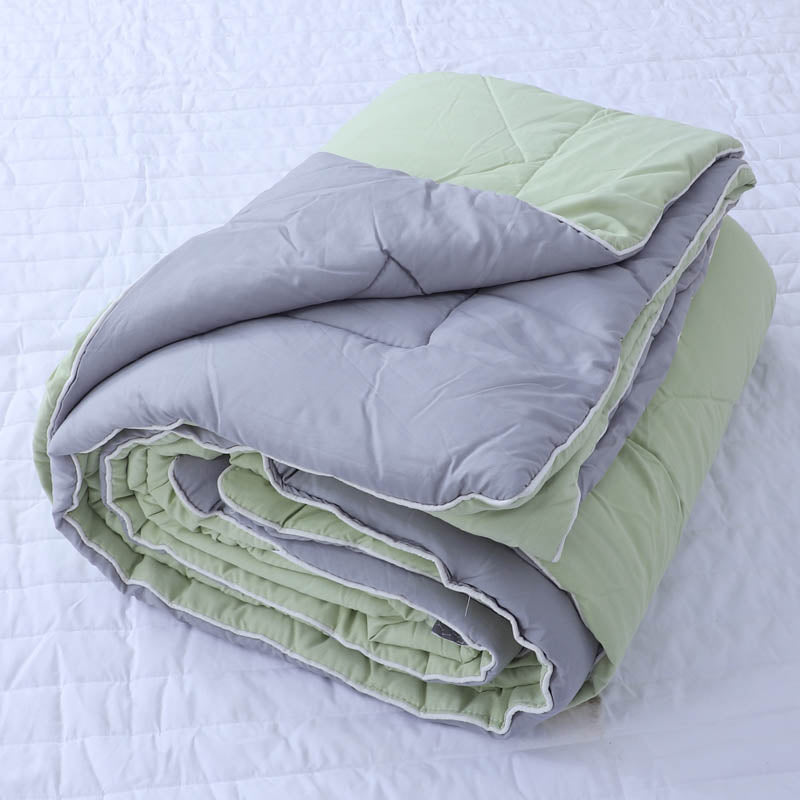 Buy Adova Reversible Microfiber Comforter (Grey & Green) - 120 GSM Comforters & AC Quilts from Vaaree