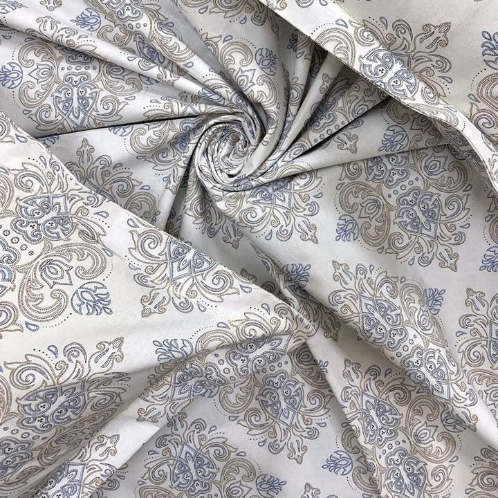 Buy Motif It Paisley Bedsheet - Blue & White at Vaaree online | Beautiful Bedsheets to choose from