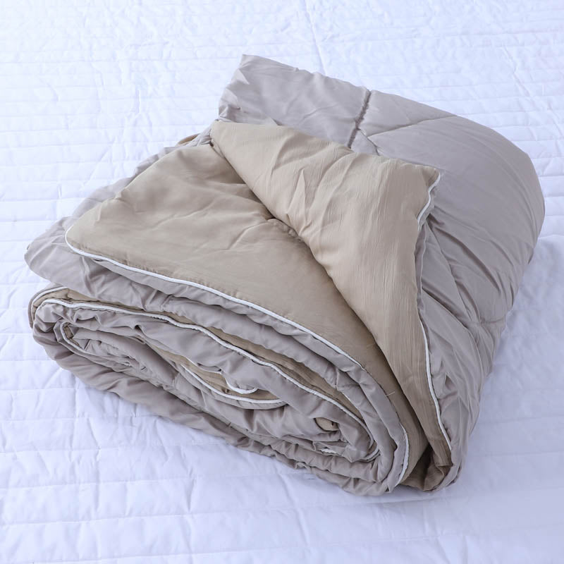 Buy Adova Reversible Microfiber Comforter (Beige) - 120 GSM Comforters & AC Quilts from Vaaree