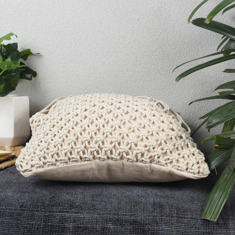 Buy Dievo Macrame Cushion Cover Cushion Covers from Vaaree