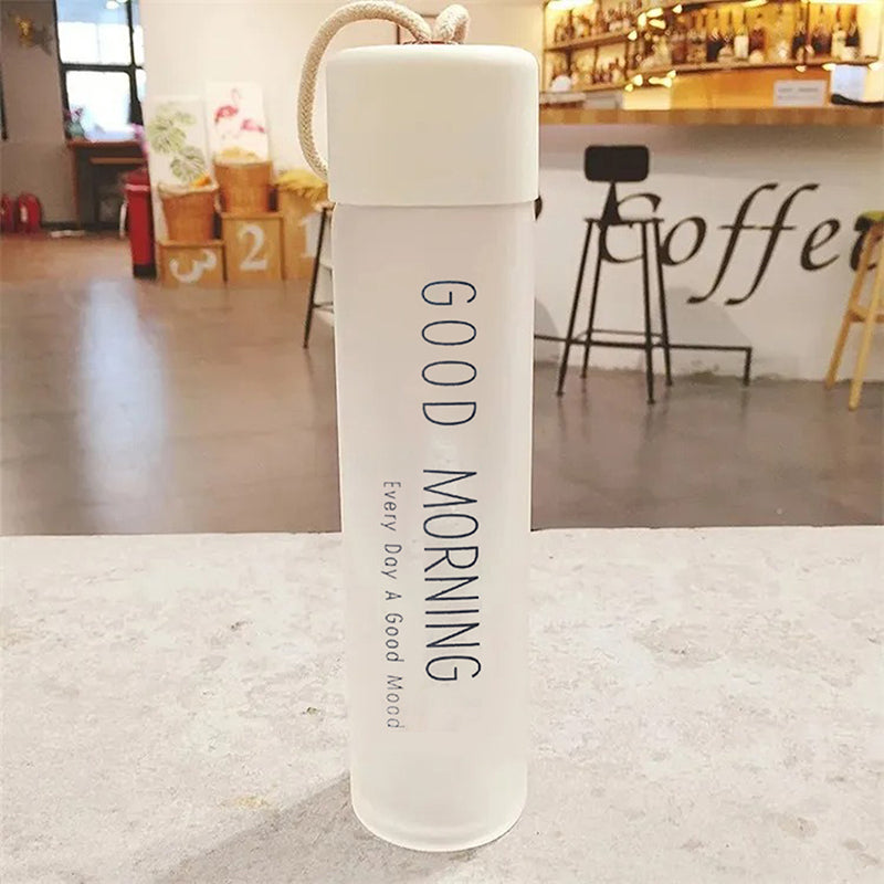 Bottle - Happy Morning Water Bottle (340 ML) - White